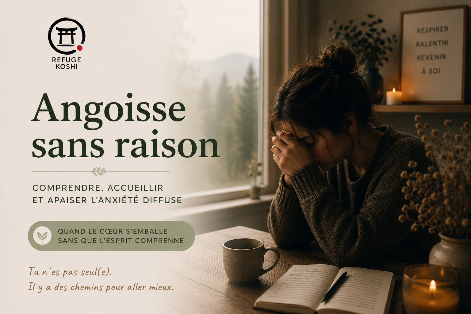 angoisse sans raison – ce que votre corps exprime – Refuge Koshi