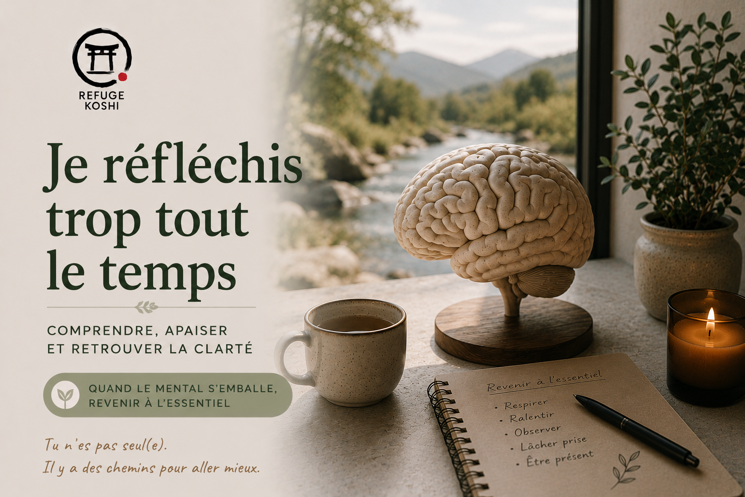 Je réfléchis trop tout le temps – Refuge Koshi