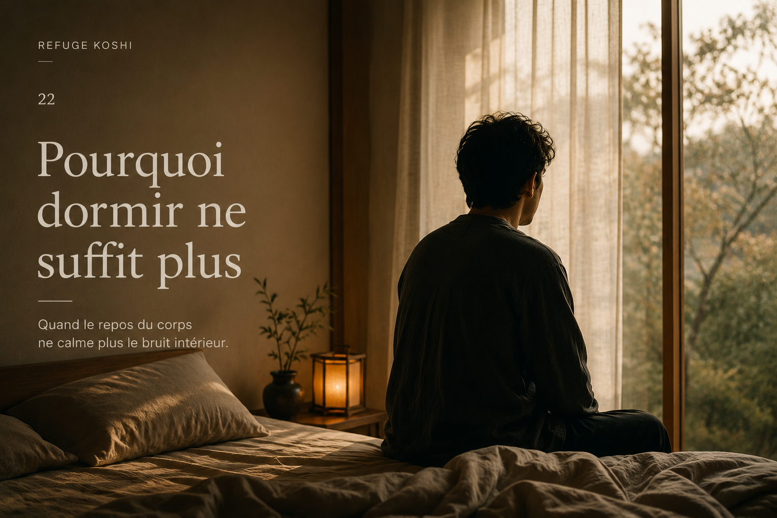 Pourquoi dormir ne suffit plus - Refuge Koshi