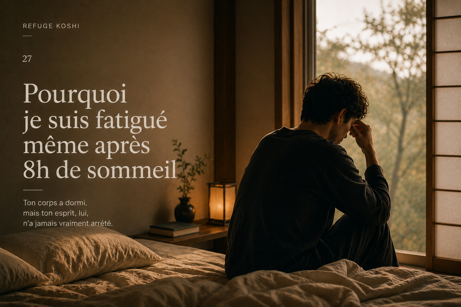 Pourquoi je suis fatigué même après 8h de sommeil - Refuge Koshi