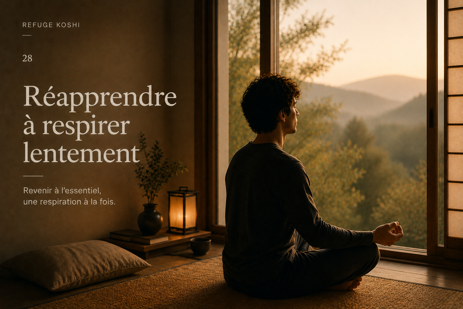 Réapprendre à respirer lentement - Refuge Koshi